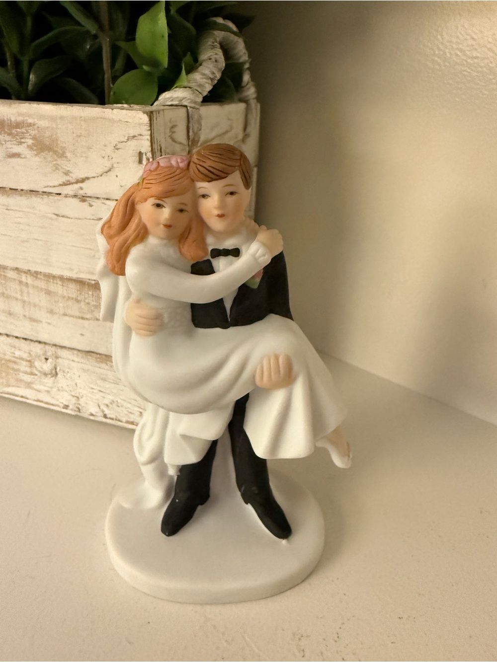 Vintage 1984 Lefton Bride Groom Wedding Figurine #04398 Hand Painted